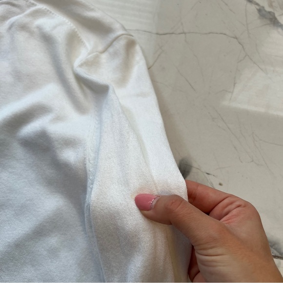 Zara White Elegant Cardigan with Jewel Buttons Women’s XXL - Picture 6 of 8